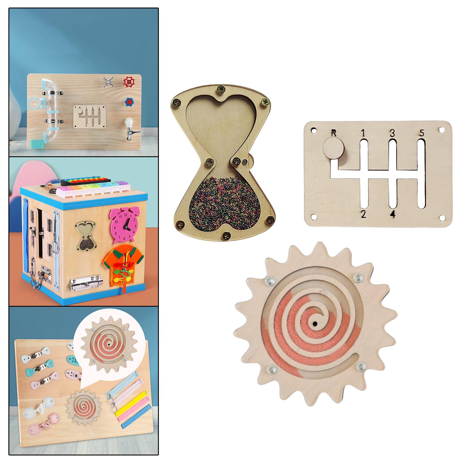 Montessori Wooden Busy Board Toddler - 몬테소리 활동 보드 액세서리, 나무 재질의