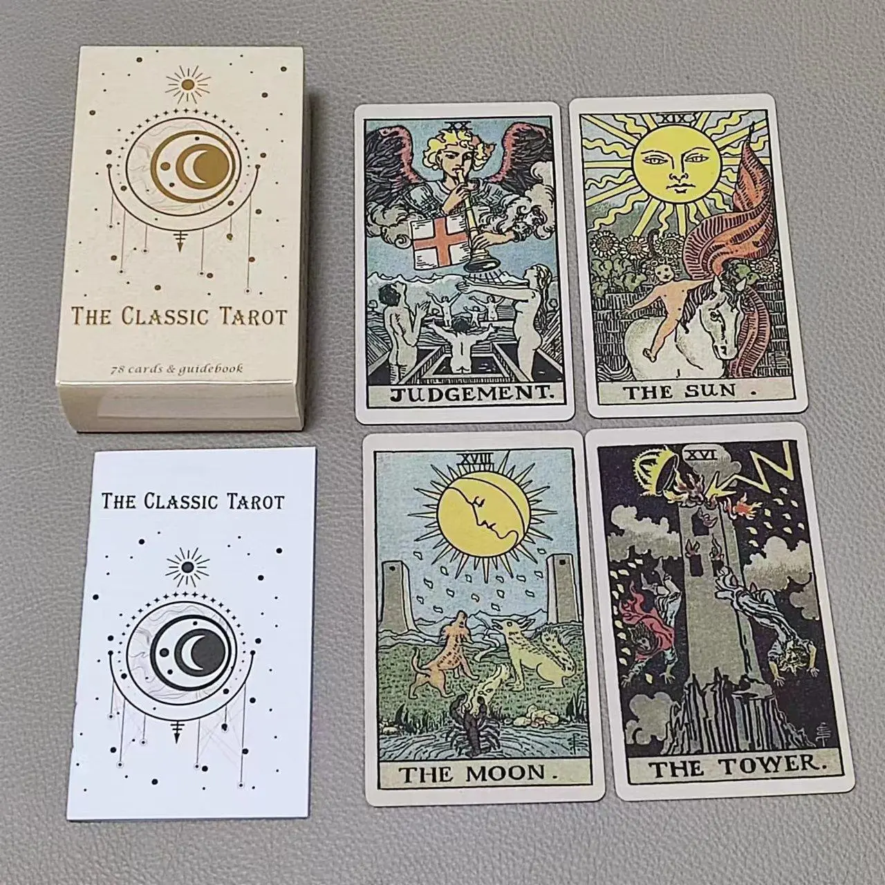 Tarot Cards Deck With Guidebook - 초보자용 가이드북 포함 클래식 타로 78
