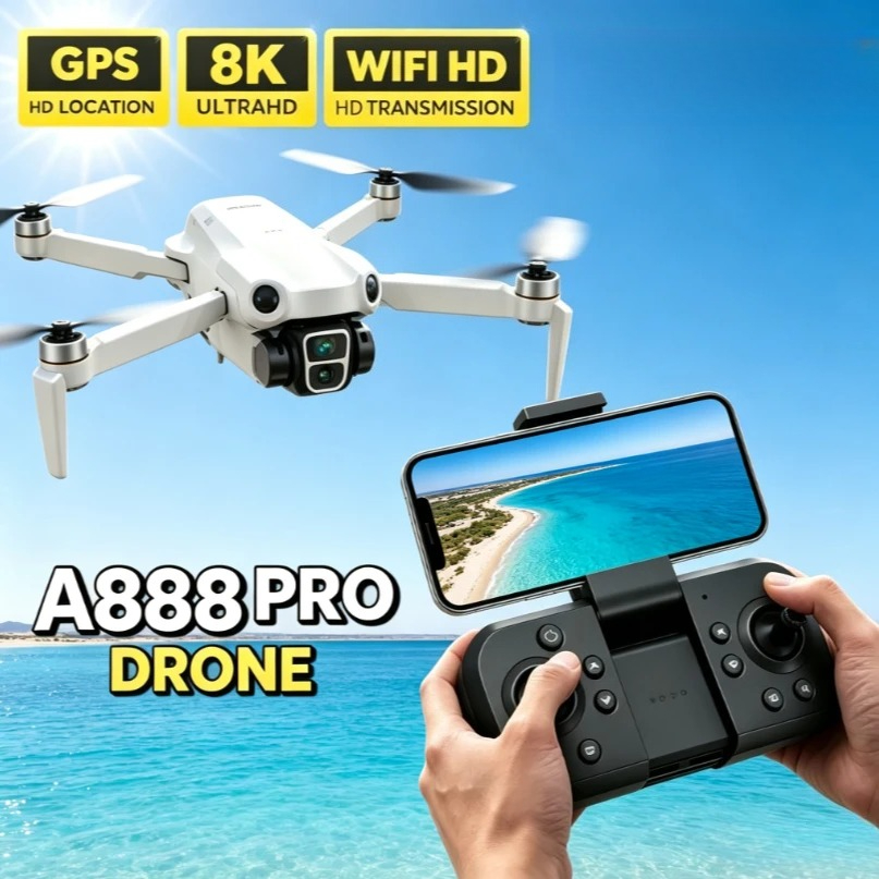 오리지널 A888 GPS FPV 드론 접이식 스크린 R - Fpv Brushless Rc Drone 4K 리뷰 및 가격